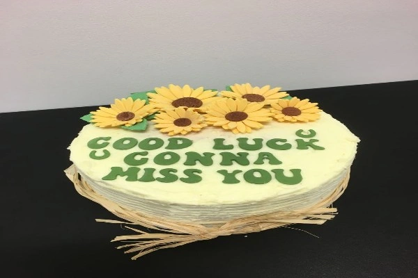 Farewell day cake quotes for boss